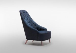 Modern Armchair with Denim Cover - Accessories by BertO