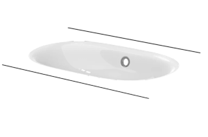 BetteComodo Undermounted with overflow - Washbasin by Bette