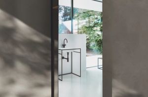 BetteLux Shape Standing Mirror - Sanitary by Bette