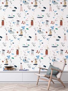 Cassetti della nonna / vasi - Wallpaper by BeWall