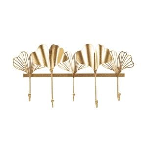Appendiabiti da parete in metallo con 5 ganci 26,3x49,5x6 cm Leaves - Furniture accessories by BICA S.p.A