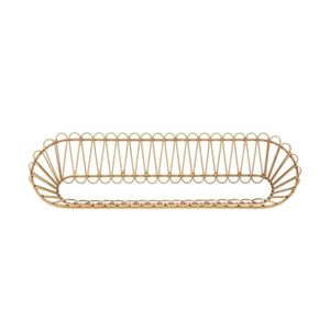 Mensola da parete in metallo e rattan stile boho chic Panama - Furniture accessories by BICA S.p.A