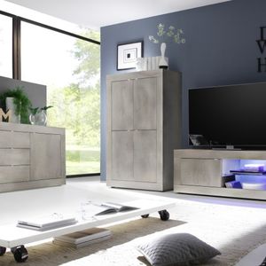 Credenza soggiorno alta madia cucina in legno 4 ante Novia Pc Basic - wardrobe by BICA S.p.A