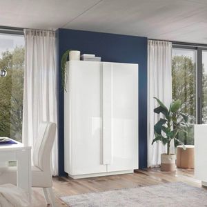 Armadio credenza soggiorno cucina 2 ante bianco lucido Jupiter WH High - wardrobe by BICA S.p.A