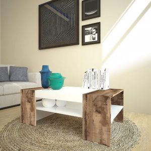 Tavolino basso design soggiorno divano bicolore 110x60cm Cherry Acero - Accessories by BICA S.p.A
