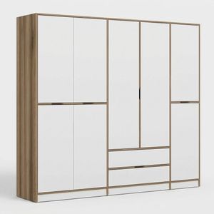 Armadio guardaroba 6 ante con cassetti Elina 232 - wardrobe by BICA S.p.A