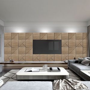 20 x pannello legno rovere fonoassorbente decorativo 58x58cm Deco MXR - Paneling by BICA S.p.A