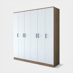 Armadio guardaroba 6 ante con ripiani e appendiabiti Irel - wardrobe by BICA S.p.A