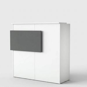 Bancone reception con cassetti e ripiani 110x40x110 cm Cador - Desk by BICA S.p.A