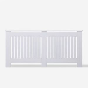 Copricalorifero in legno bianco copritermosifone 172x19x81,5h Heeter XXL - Furniture accessories by BICA S.p.A