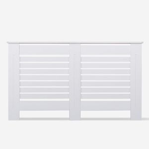 Copritermosifone copricalorifero 152x19x81,5h in legno moderno Wormer XL - Furniture accessories by BICA S.p.A