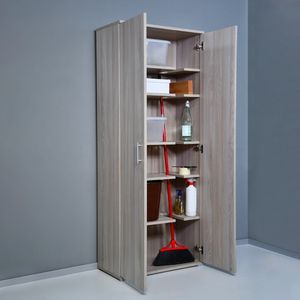 Armadio 2 ante 6 vani portascope multiuso legno KimMopp 6OP - wardrobe by BICA S.p.A