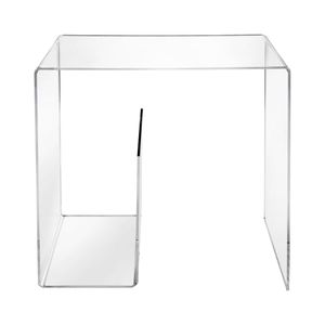 Tavolino da salotto in plexiglass trasparente 33x50x50cm G  Table - Coffee table by BICA S.p.A