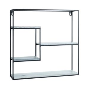 Mensola da parete quadrata in metallo 40x40 con 4 ripiani Vanity 2 - Furniture accessories by BICA S.p.A