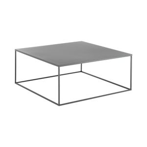 Tavolino da salotto in metallo grigio antracite 80x80cm Omaha bis - Coffee table by BICA S.p.A