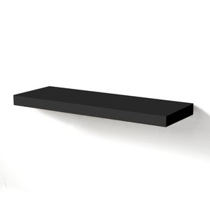 Mensola nera opaca da parete in MDF 60 cm Arvada Black - Furniture accessories by BICA S.p.A
