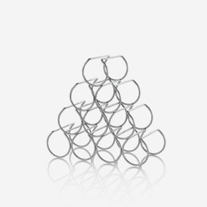Portabottiglie in metallo da 10 bottiglie Dan - Furniture accessories by BICA S.p.A