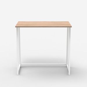 Scrivania da ufficio pieghevole bianca e legno salvaspazio 80x45x75 Wolly W - Desk by BICA S.p.A