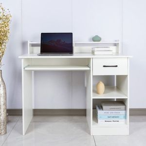 Scrivania ufficio salvaspazio bianca cassetto sopralzo Drums Light - Desk by BICA S.p.A