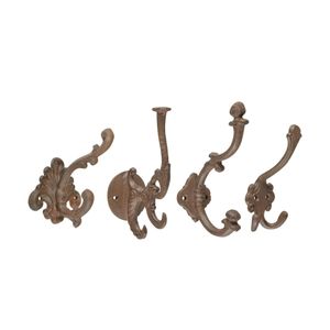 Set 4 appendini in ghisa da parete assortiti stile classico - Furniture accessories by BICA S.p.A