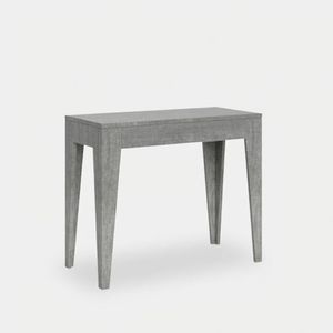 Consolle allungabile 90x42-302cm tavolo sala da pranzo grigio Isotta Concrete - Console by BICA S.p.A