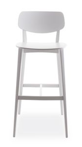 DOLL 557 - Beech stool - Stool by Billiani