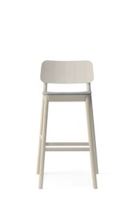 DRUM 077 - High beech stool with integrated cushion - Stool by Billiani