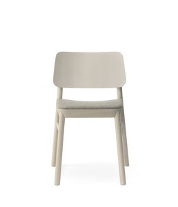 DRUM 071 - Beech chair with integrated cushion - Chair by Billiani