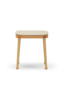 FRISÉE 257 - Solid wood stool with integrated cushion - Stool by Billiani