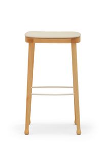 FRISÉE 259/261 - High solid wood stool with integrated cushion - Stool by Billiani