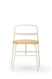 PUCCIO 726 - Steel and wood chair - Chair by Billiani