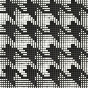 PIED DE POULE NERO - Glass mosaic - Wall tile-stone-brick by Bisazza