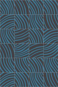 END GRAIN OCEAN - Handmade cement tiles - Floor tile-stone by Bisazza