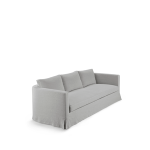DEAN - 3 seater linen sofa with castors - Sofa by Blasco