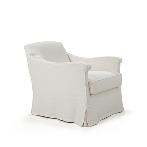 ANTOINE - Linen armchair with armrests - Armchair by Blasco