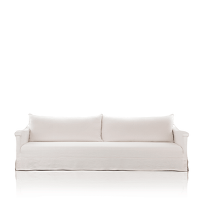 OPERA - 3 seater linen sofa with castors - Sofa by Blasco