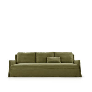 MERCURY - 3 seater fabric sofa with castors - Sofa by Blasco