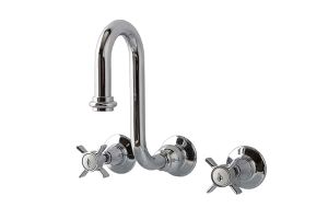 Wall mounted 3 holes gooseneck spout - Tap by BLEU PROVENCE