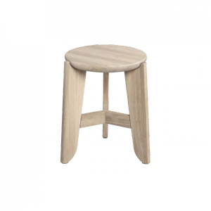 ELI stool made of oak in wood, 45 cm high - Stool by Blomus
