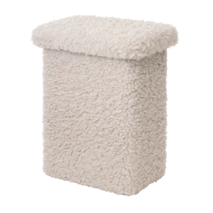 TEDDY T Stool Moonbeam | Fluffy soft & versatile - Stool by Blomus