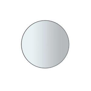 Wall Mirror RIM White M Ø 50 cm - Accessories by Blomus