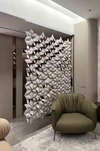 Divisorio sospeso Facet 170 x 217 cm con binario scorrevole - Accessories by Bloomming