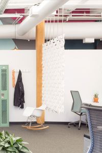 Facet hanging room divider 204 x 187cm in White - Screens by Bloomming