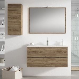 Mueble de baño suspendido KLIMT con encimera cerámica Moma - Washbasin cabinet by Blubbain