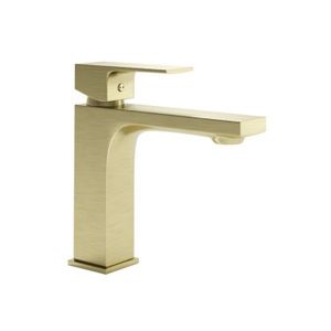 Grifo monomando Ghana oro cepillado - Washbasin cabinet by Blubbain