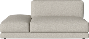Avelou Module w. open end pouf - left - Sofa by Bolia
