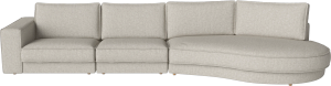 Noora 3 modules w. open end rounded small – right - Sofa by Bolia