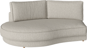 Noora Module – open end rounded left – 195 x 146/107 cm - Sofa by Bolia
