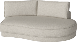 Noora Module – open end rounded right – 205 x 166/127 cm - Sofa by Bolia