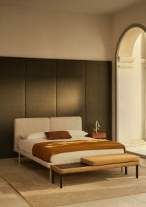 Face - Bed frame by Bolzan
